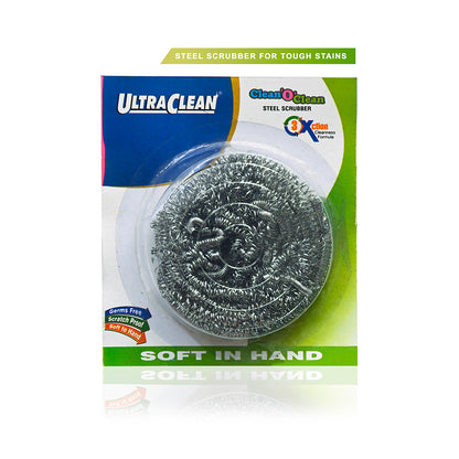 Steel Scrubber Medium Green Pack of 12