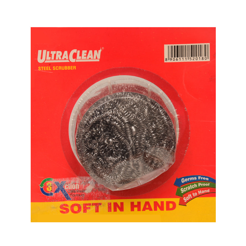 Steel Scrubber Medium Red Pack of 6