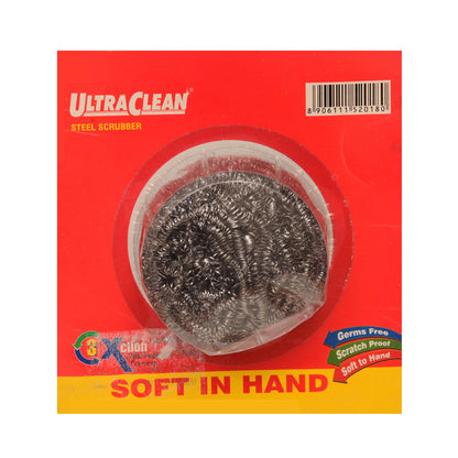 Steel Scrubber Medium Red Pack of 6