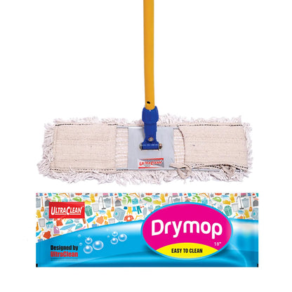 Cotton Dust control mop 24 Inch White