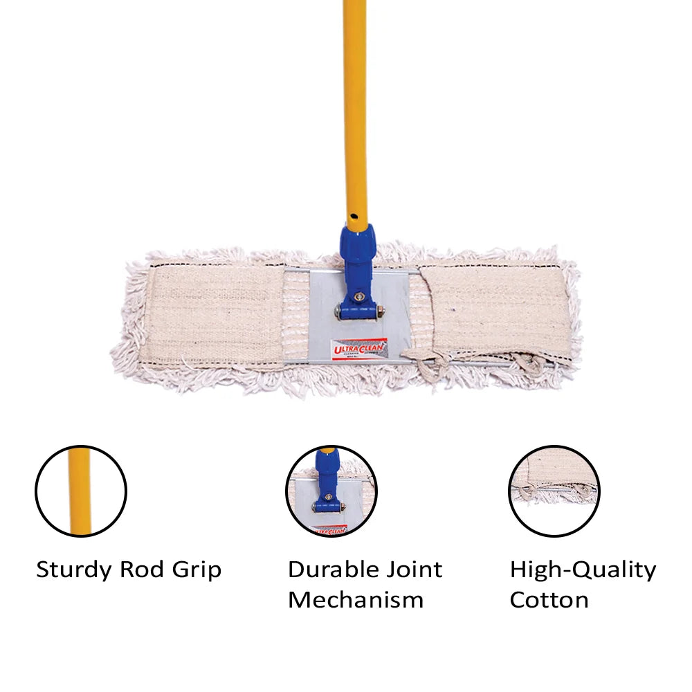 Cotton Dust control mop 24 Inch White