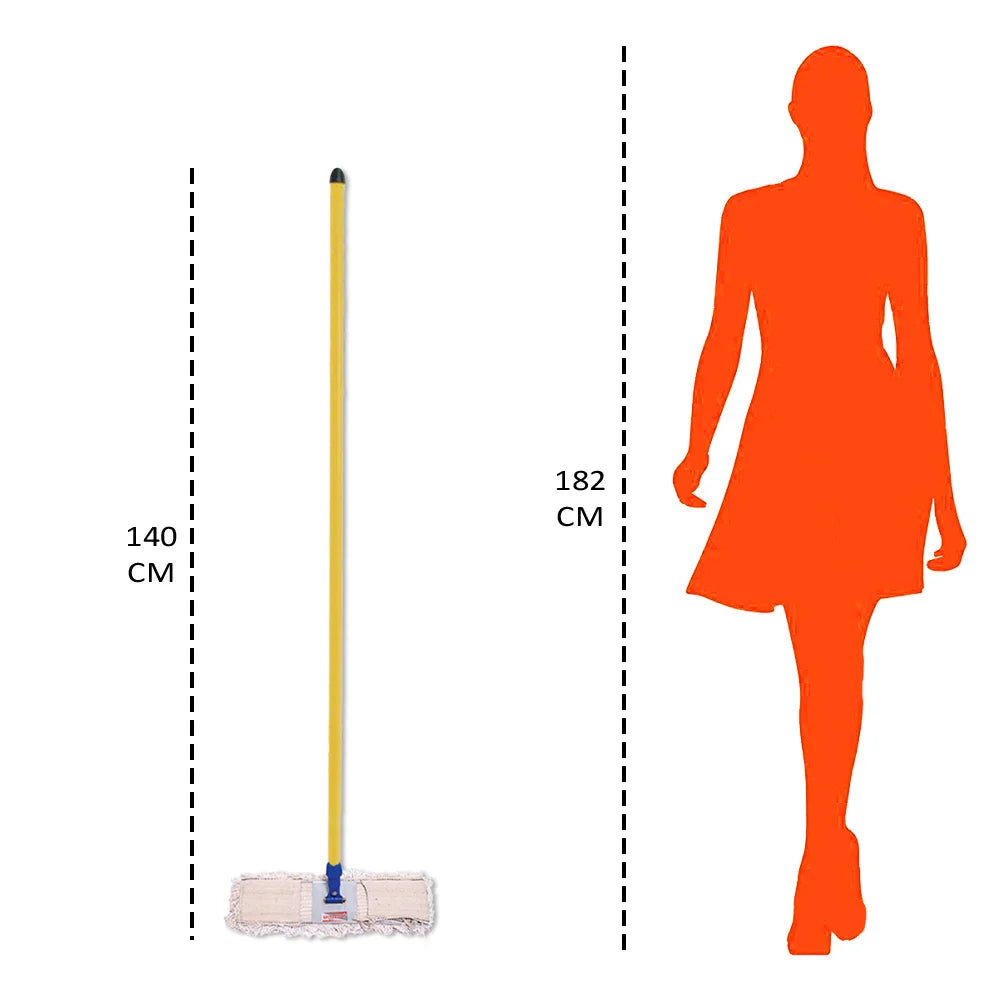 Cotton Dust control mop 24 Inch White