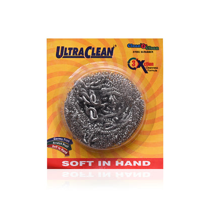 Steel Scrubber Small Yellow Pack of 12